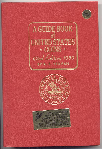 A Guide Book of United States Coins Redbook 1989 42nd Edition by R S Yeoman