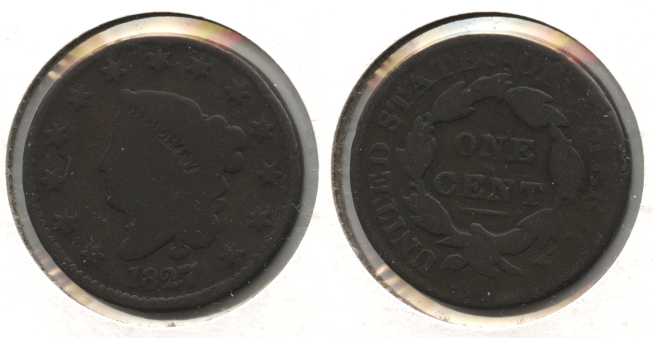 1827 Coronet Large Cent G-4