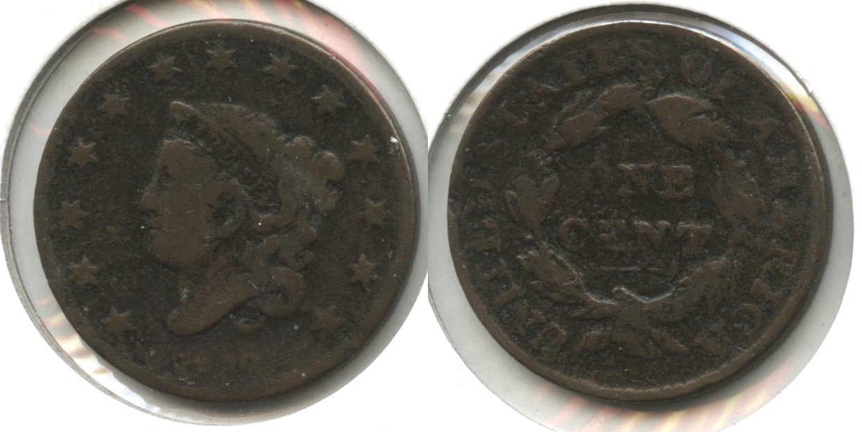 1830 Coronet Large Cent AG-3 #b