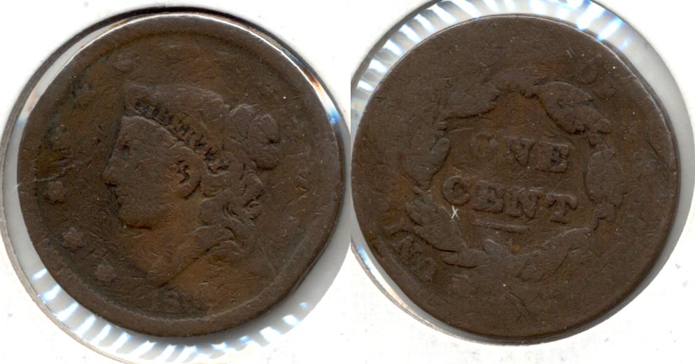 1838 Coronet Large Cent Fair-2