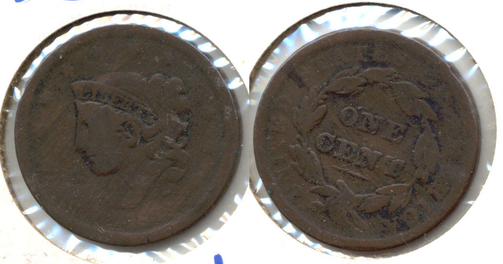 1838 Coronet Large Cent Good-4