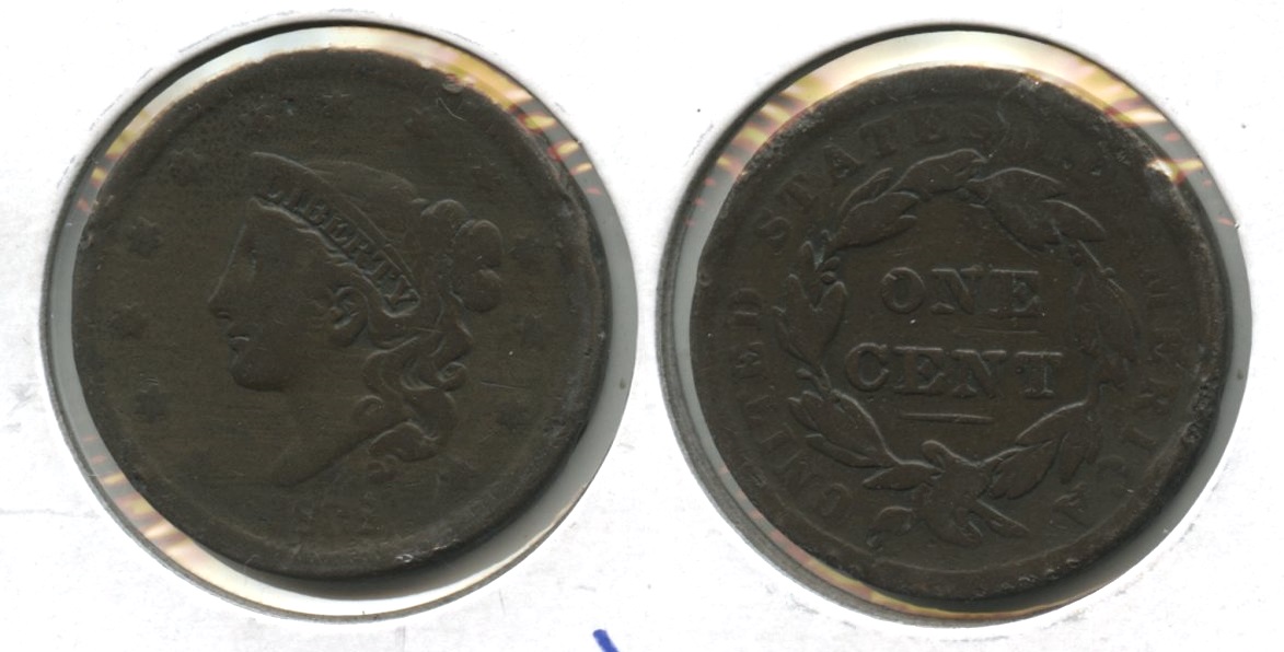 1838 Coronet Large Cent Good-4 #m