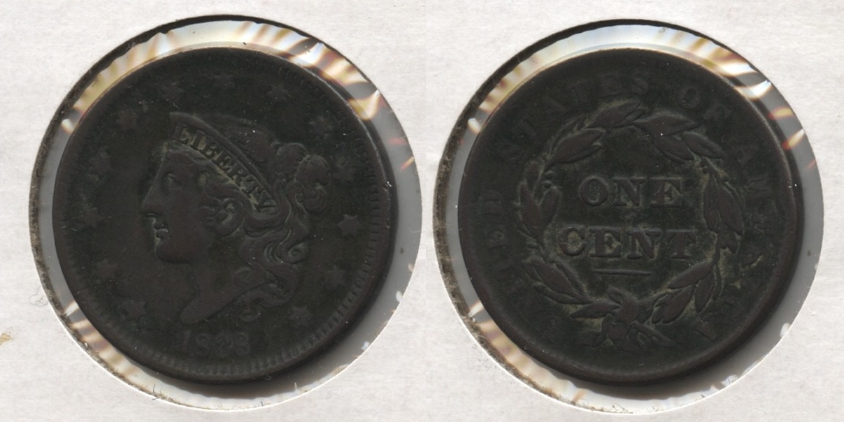1838 Coronet Large Cent VF-20 #d