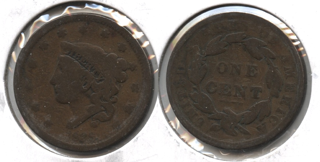 1838 Coronet Large Cent VG-8 #e