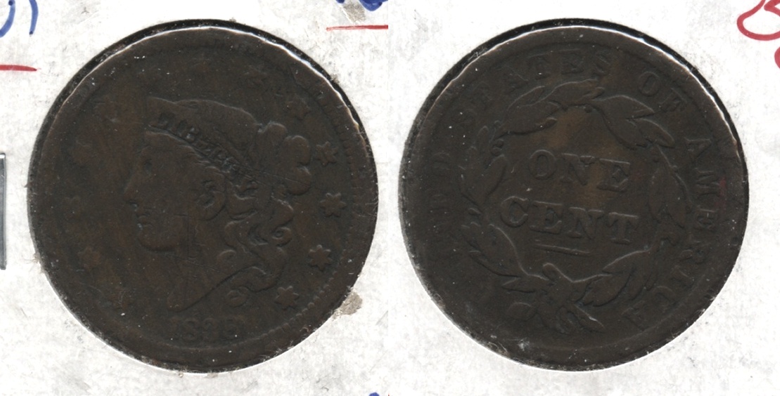 1838 Coronet Large Cent VG-8 #j