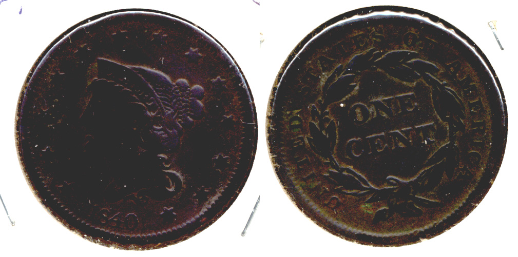 1840 Large Date Large Cent Fine-12 a