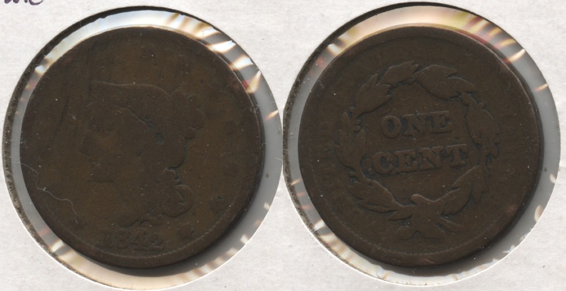 1842 Coronet Large Cent AG-3