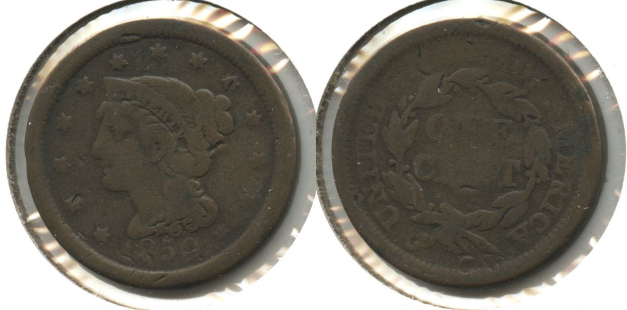 1850 Coronet Large Cent AG-3 #a