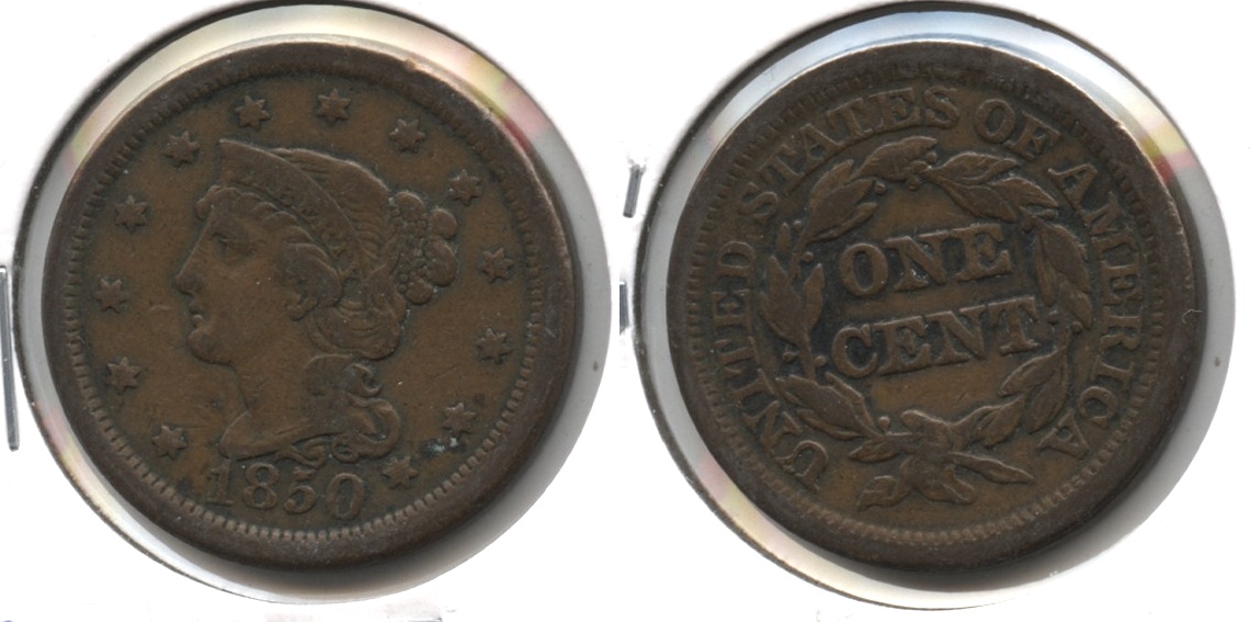 1850 Coronet Large Cent Fine-12 #l