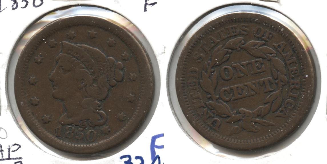 1850 Coronet Large Cent Fine-12 #o