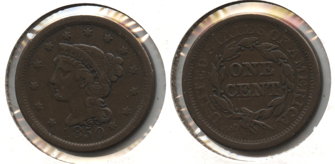 1850 Coronet Large Cent Fine-12 #p