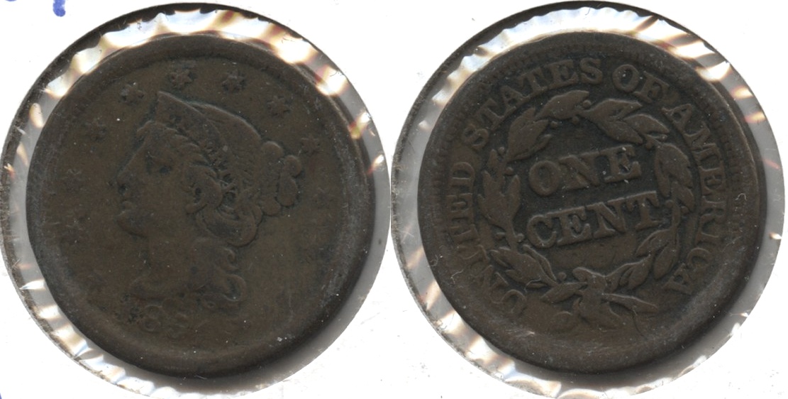 1851 Coronet Large Cent Fine-12 #u