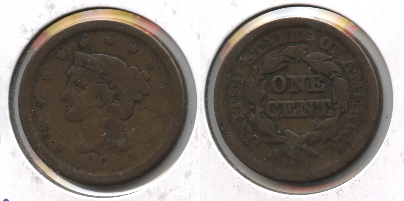 1851 Coronet Large Cent Good-6