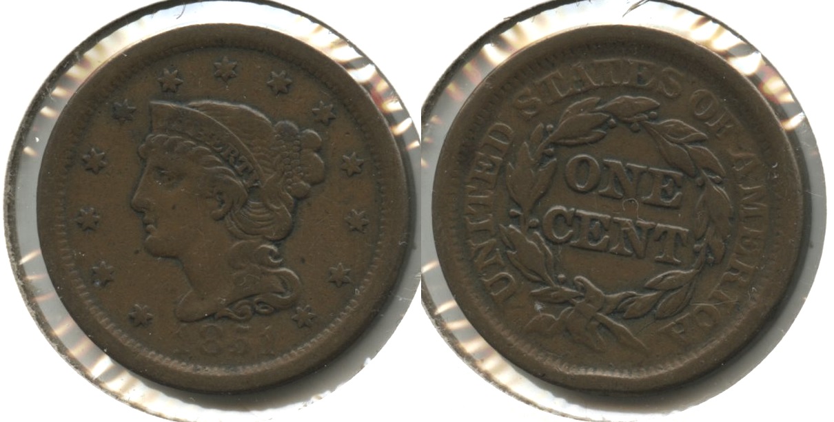 1851 Coronet Large Cent VF-20 #r