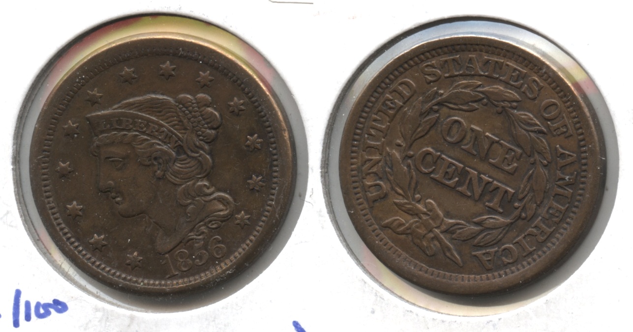 1856 Coronet Large Cent EF-45