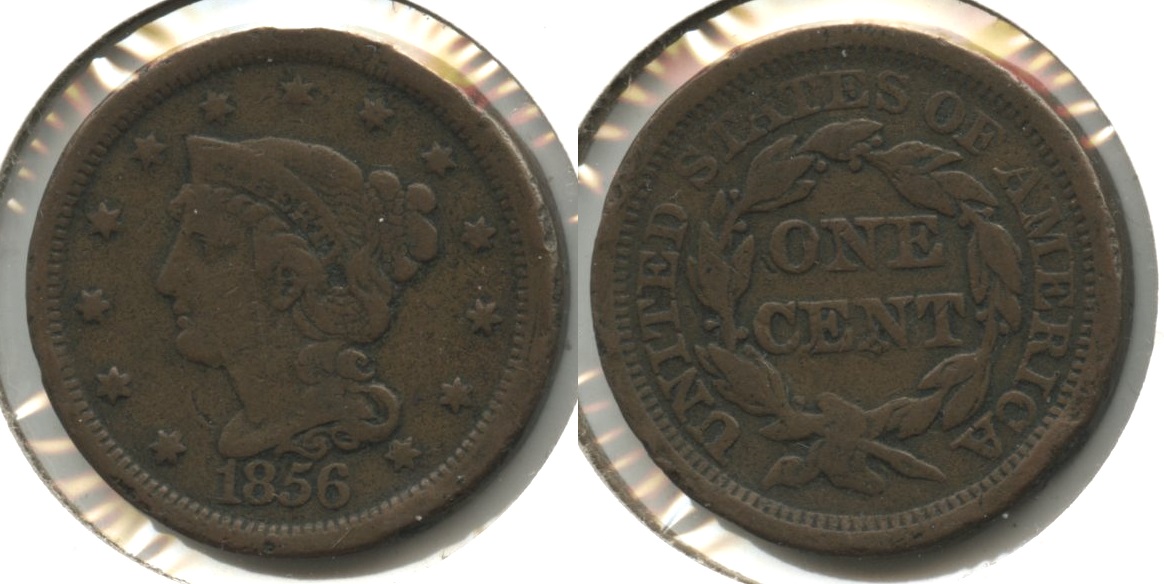 1856 Coronet Large Cent VG-8 #f
