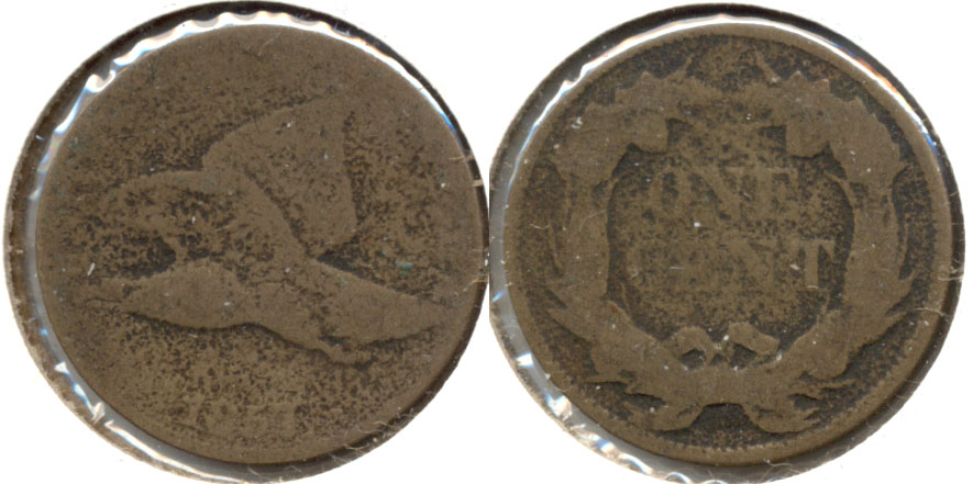 1857 Flying Eagle Cent AG-3 a