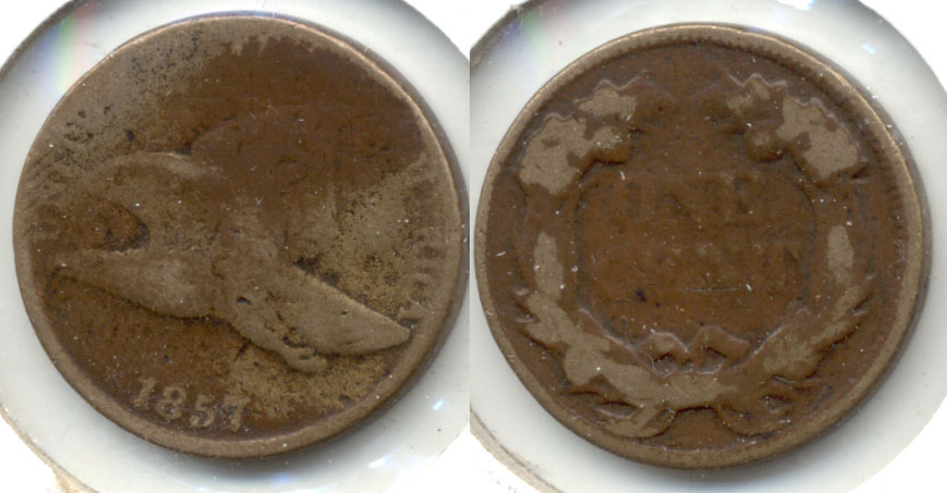 1857 Flying Eagle Cent AG-3 f