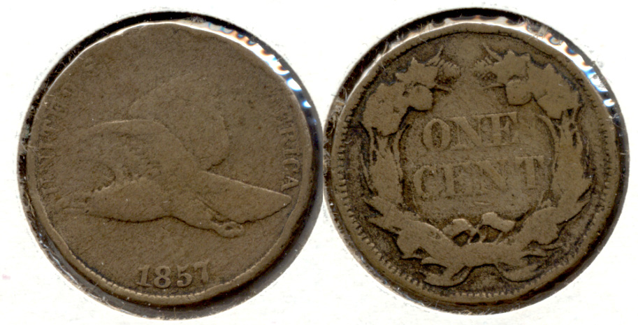 1857 Flying Eagle Cent AG-3 o