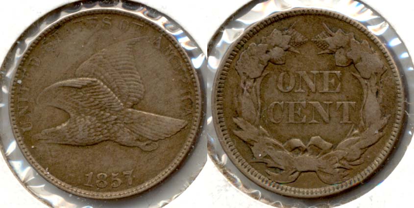 1857 Flying Eagle Cent EF-45