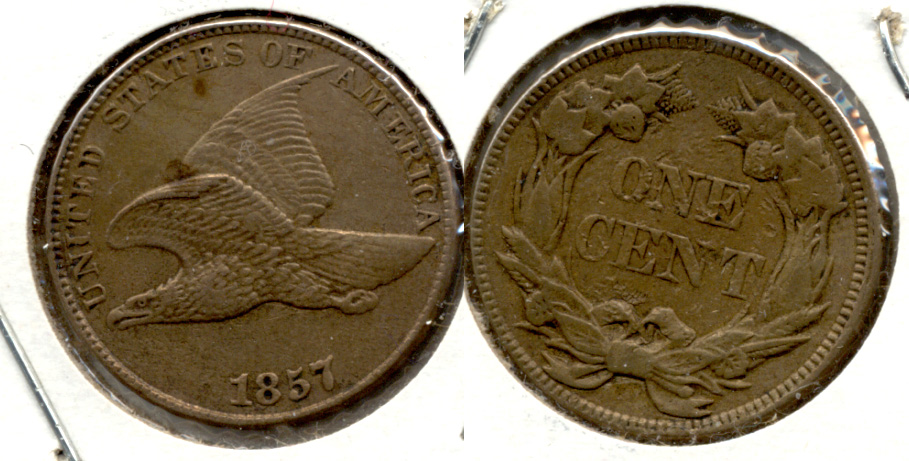 1857 Flying Eagle Cent EF-45 a