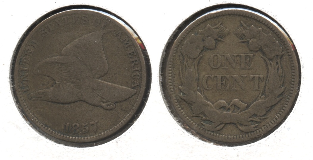 1857 Flying Eagle Cent Fine-12 #ai