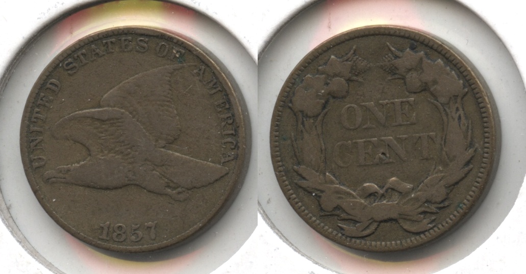 1857 Flying Eagle Cent Fine-12 #z