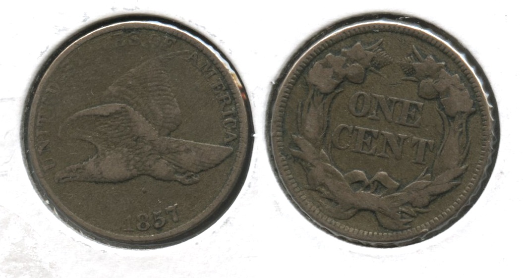 1857 Flying Eagle Cent Fine-15 #a
