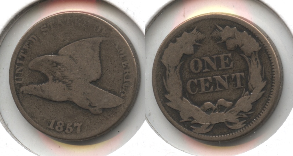 1857 Flying Eagle Cent Good-4 #as