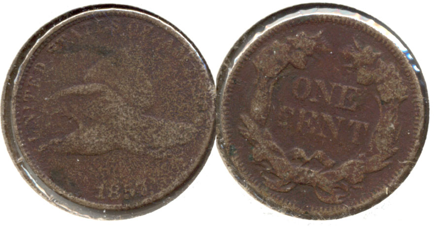 1857 Flying Eagle Cent Good-4 e Porous