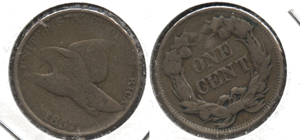 1857 Flying Eagle Cent VG-8 #ac