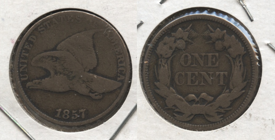 1857 Flying Eagle Cent VG-8 #be
