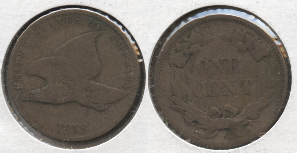 1858 Small Letters Flying Eagle Cent Good-4 #ab