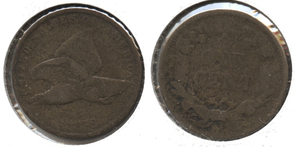 1858 Small Letters Flying Eagle Cent Good-4 #ac