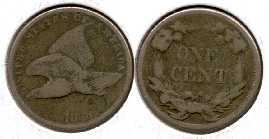 1858 Small Letters Flying Eagle Cent Good-4 p