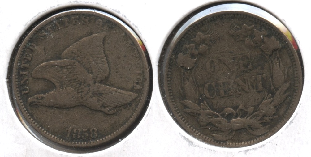 1858 Small Letters Flying Eagle Cent VF-20 #q