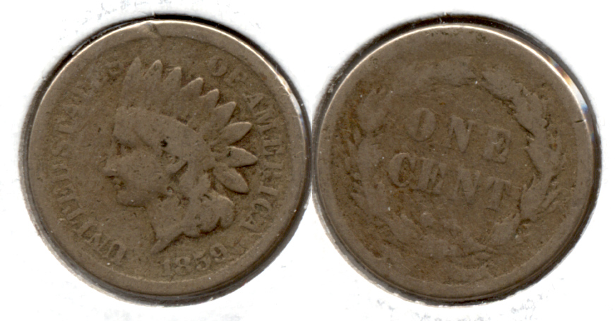 1859 Indian Head Cent AG-3 al