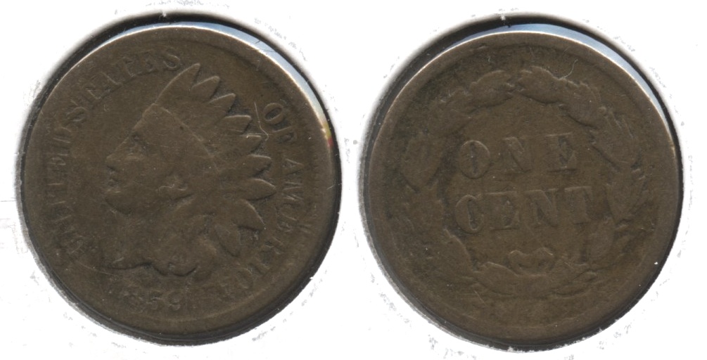 1859 Indian Head Cent AG-3 #as