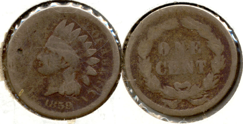 1859 Indian Head Cent AG-3 e