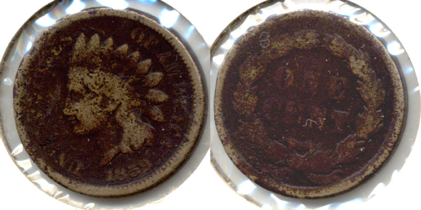 1859 Indian Head Cent AG-3 g Dark