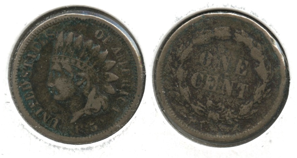 1859 Indian Head Cent Fine-12 #aa Dark