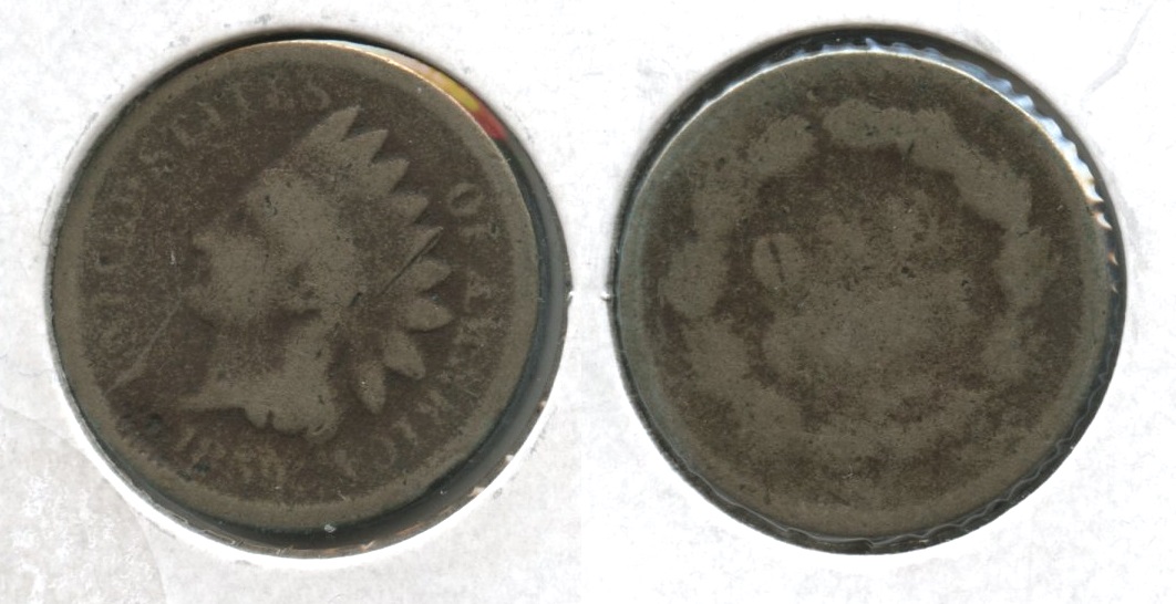 1859 Indian Head Cent Fair-2 #h