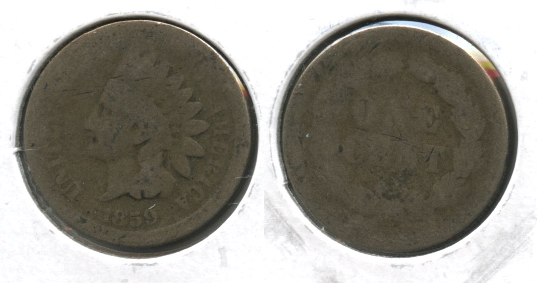 1859 Indian Head Cent Fair-2 #j