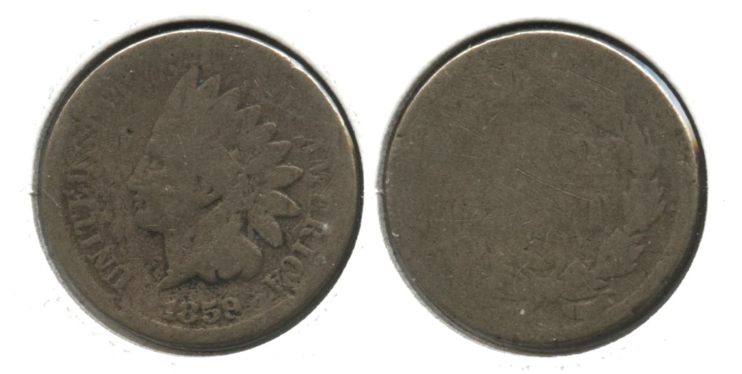 1859 Indian Head Cent Fair-2 #k