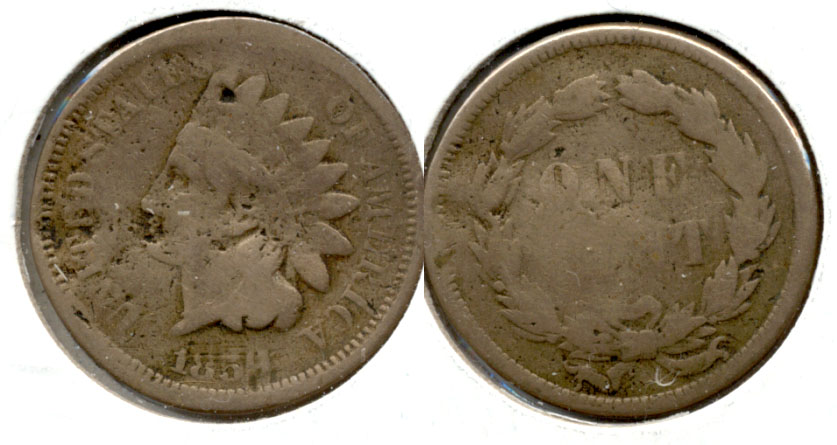 1859 Indian Head Cent Good-4 aj Obverse Hit