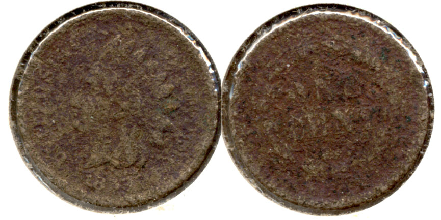 1859 Indian Head Cent Good-4 al Rough
