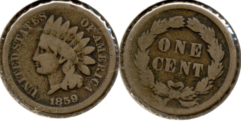1859 Indian Head Cent Good-4 bc
