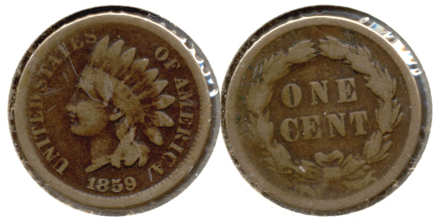 1859 Indian Head Cent Good-4 #be