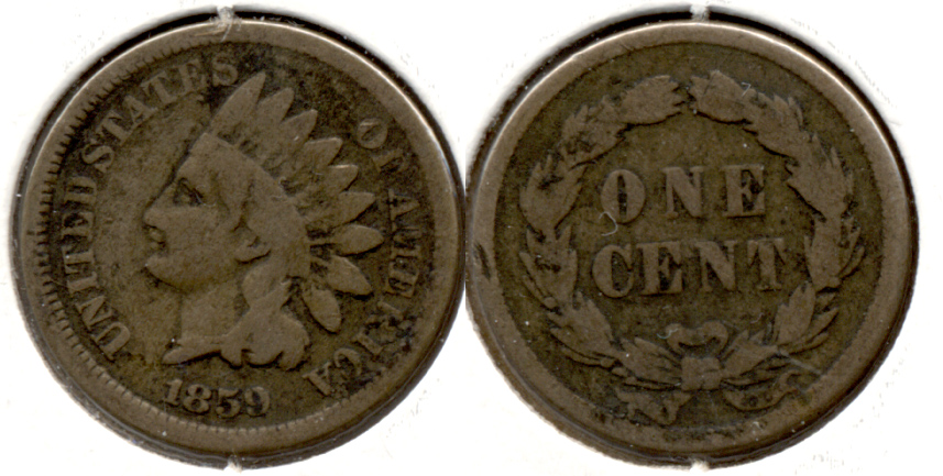 1859 Indian Head Cent Good-4 bz