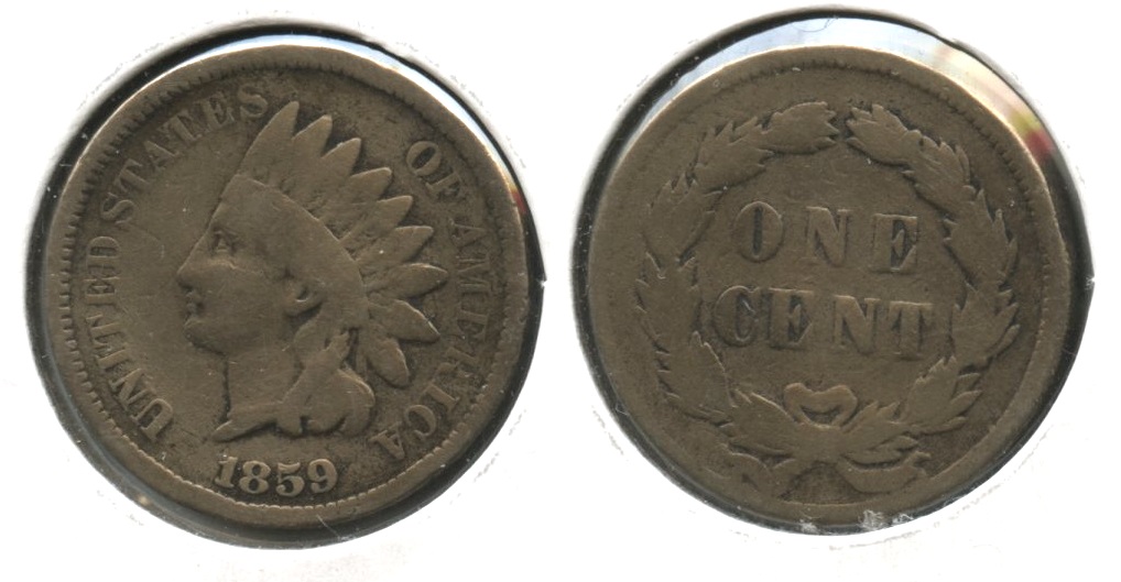 1859 Indian Head Cent Good-4 #de